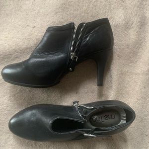 Me Too leather booties